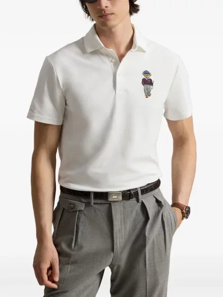 Scurt tricou polo Rlx Ralph Lauren alb