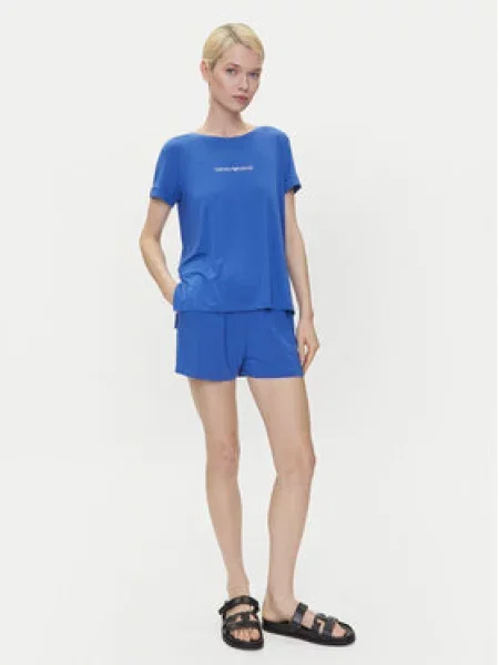 Tričko Emporio Armani modré