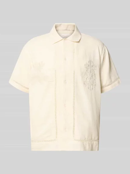 Koszula casualowa o kroju relaxed fit z mieszanka lyocellu model Menton' Jack & Jones biała