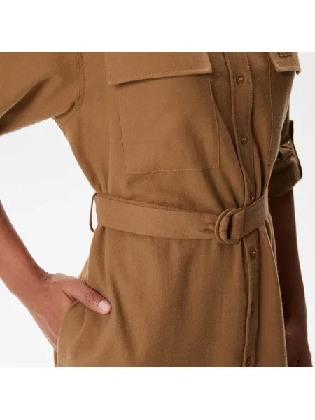 Lacoste Sukienka Lacoste beżowa