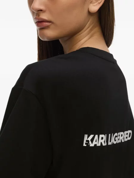 Μπλούζα Karl Lagerfeld με σχέδιο μαύρο