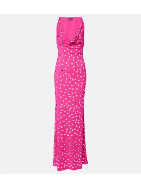 Rochie David Koma cu buline roz
