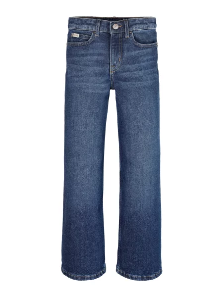 Calvin Klein Jeans Jeansy Tmavomodrá Wide Leg modré