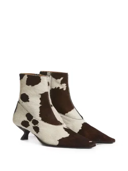 Botine Marni cu imagine alb