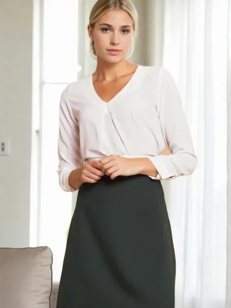 Spódnica midi Dewberry do kolan szara