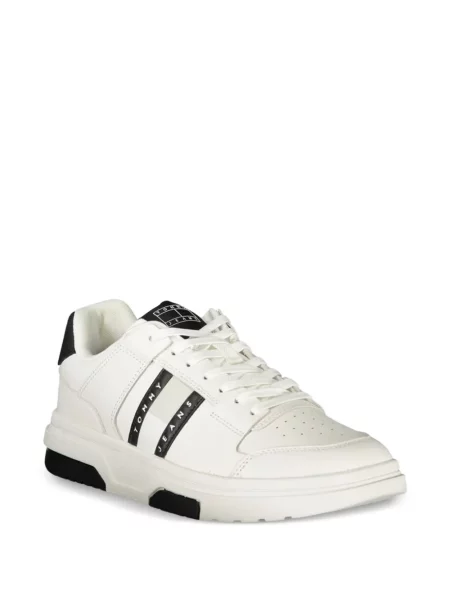 Fűzős csipkés sneaker Tommy Hilfiger nyomtatás fehér