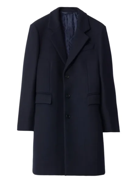 Palton Burberry de lână albastru