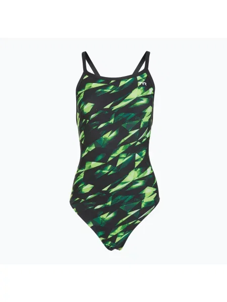 Costum de baie întreg pentru femei TYR Durafast Elite Triadic Diamondfit green verde