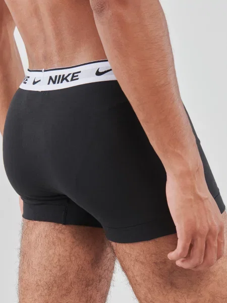 Boxerky Nike Everyday Cotton Stretch Trunk black/white wb černé