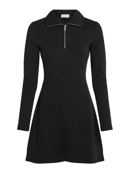 Kostiumas džinsinė suknelė Calvin Klein Jeans juoda