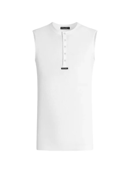Cămașă Dolce & Gabbana fără mâneci alb