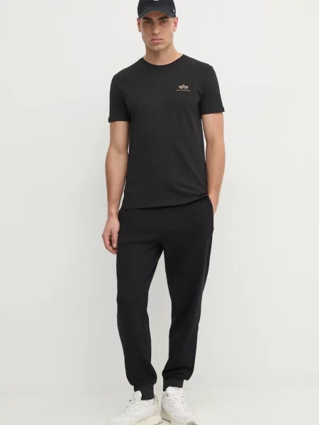 Спортивні штани BOSS однотонні чорний
