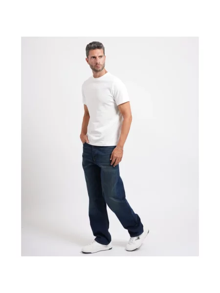 Jeansy straight leg Hugo niebieskie