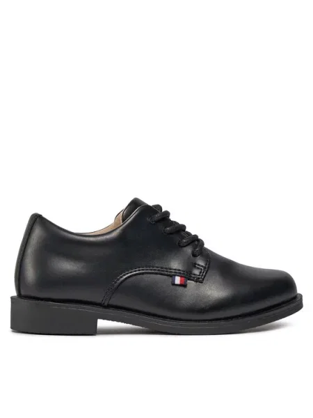 Tommy Hilfiger Κλειστά παπούτσια Low Cut Lace Up Shoe μαύρο
