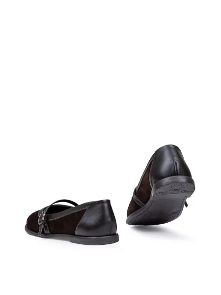 Замшевые балетки Alex Bell коричневые