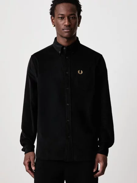 Fred Perry koszula sztruksowa czarna