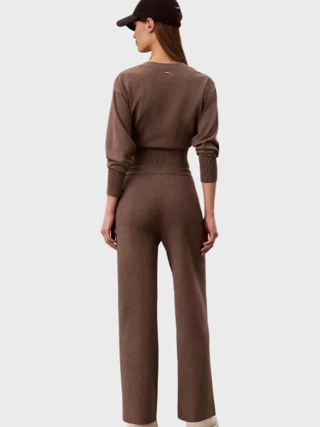 Трикотажні штани Calvin Klein коричневі