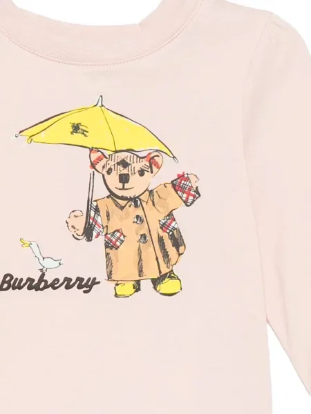 Gyerek póló Burberry rózsaszín