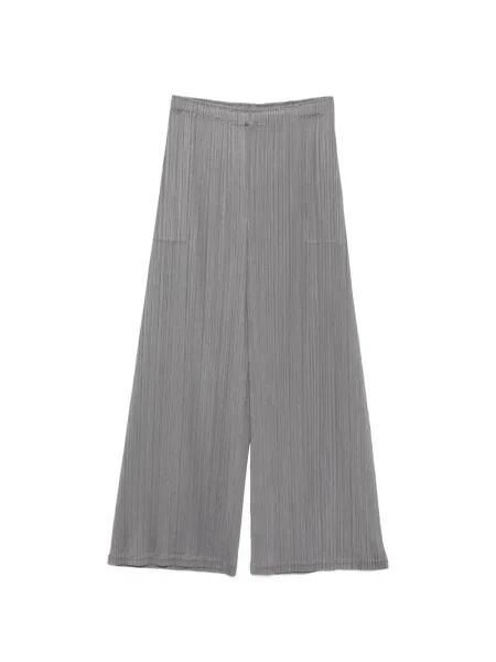 Pantaloni Pleats Please Issey Miyake plisate gri