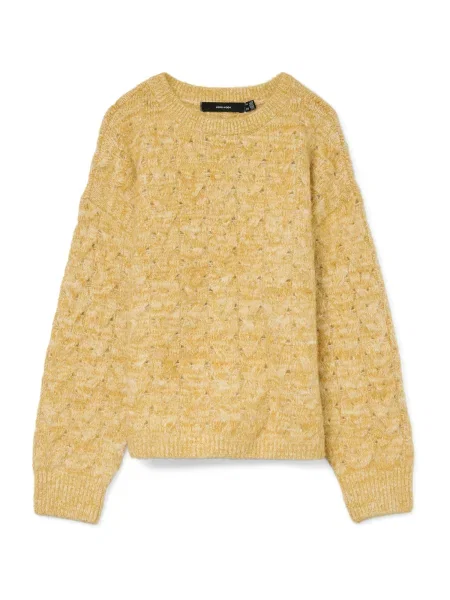VERO MODA Pulover VMIDA auriu galben