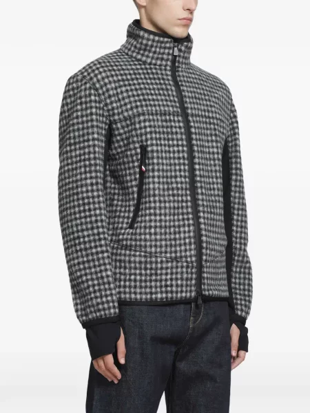 Hanorac cu fermoar Moncler Grenoble gri