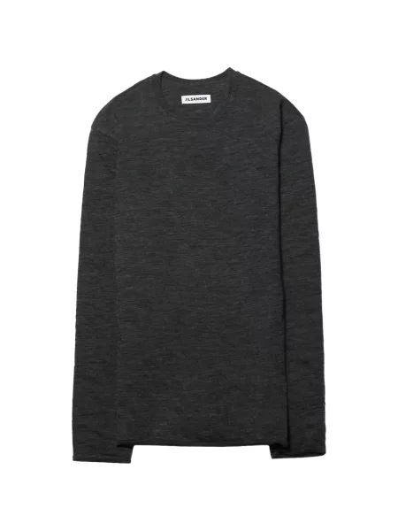 Lung tricou Jil Sander gri