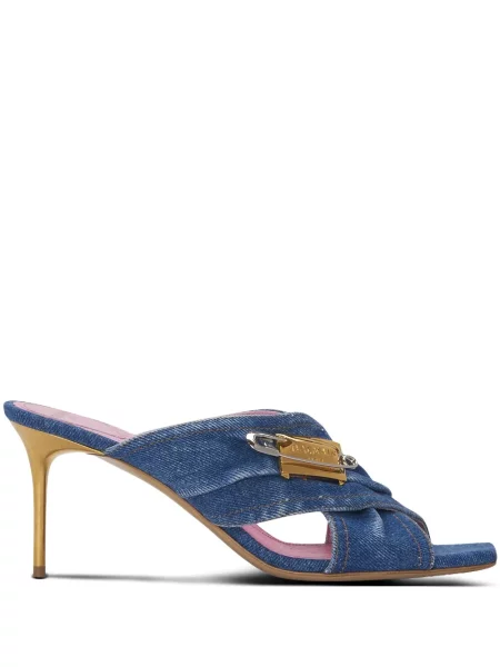 Papuci tip mules Balmain albastru