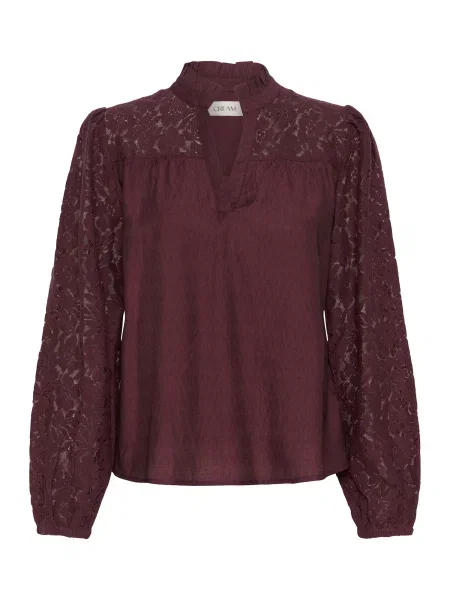 Cream Bluză Liselin bordeaux roșu