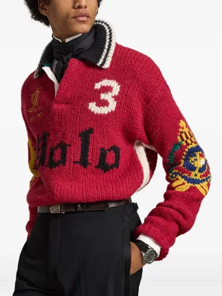 Gulerat tricou polo Polo Ralph Lauren roșu
