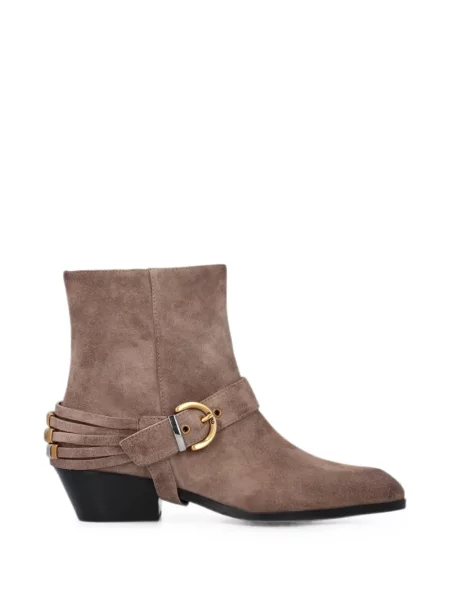 Botine Pinko din piele cu cataramă