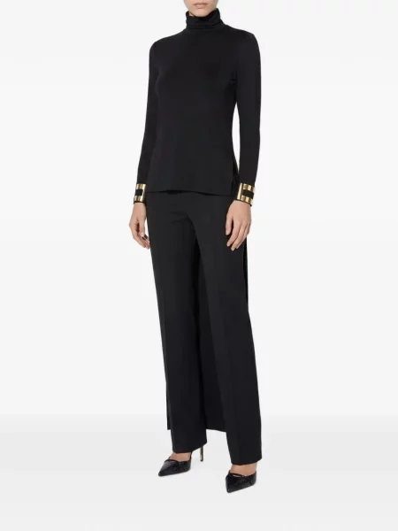 Top Elisabetta Franchi din jerseu negru