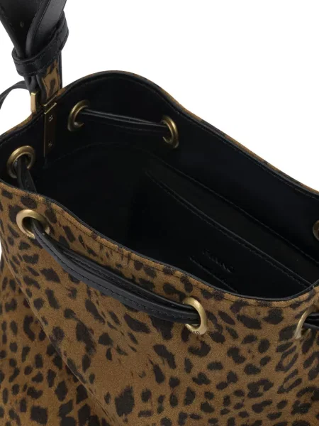 Geantă Pinko cu imagine cu model leopard maro