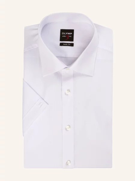 Olymp Košile S Krátkým Rukávem Level Five Body Fit bílá