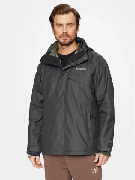 Geacă Columbia din fleece negru