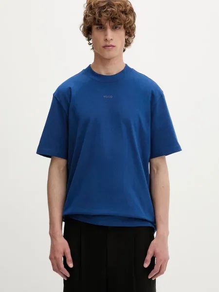 HUGO t-shirt ανδρικό Dapolino μπλε