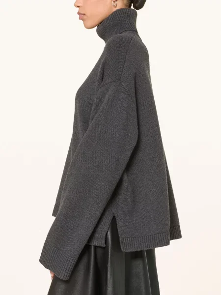 The Frankie Shop Sweter Z Golfem Rhea grau