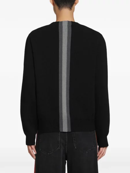 Pulover Gucci de lână cu dungi negru