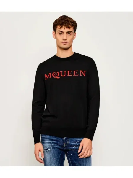 Alexander McQueen De lână pulover negru
