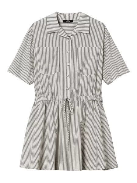 Rochie mini Twinset cu dungi scurtă de costum negru