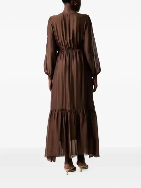 Rochie maxi Vicolo plic maro