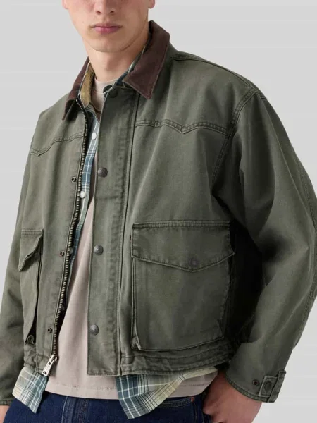 Levi's kurtka przejściowa HILLTOP oliwkowa