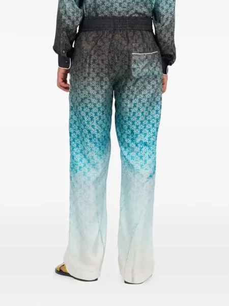 Pantaloni Roberto Cavalli cu imagine albastru