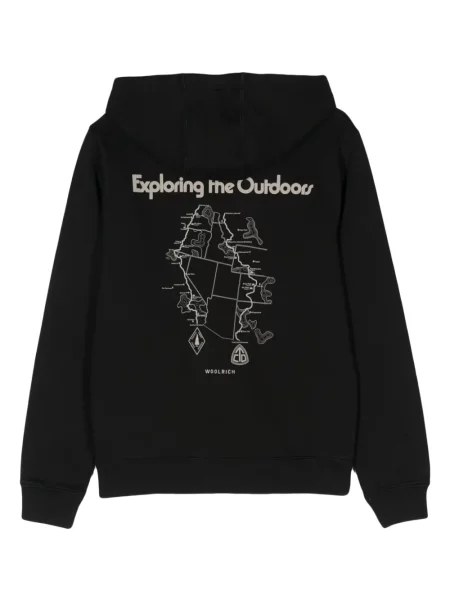 Hanorac cu glugă Woolrich negru