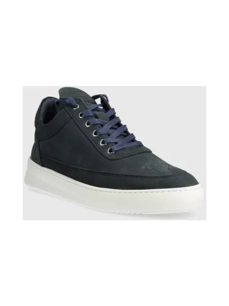 Sneakersy Filling Pieces z nubuku niebieskie