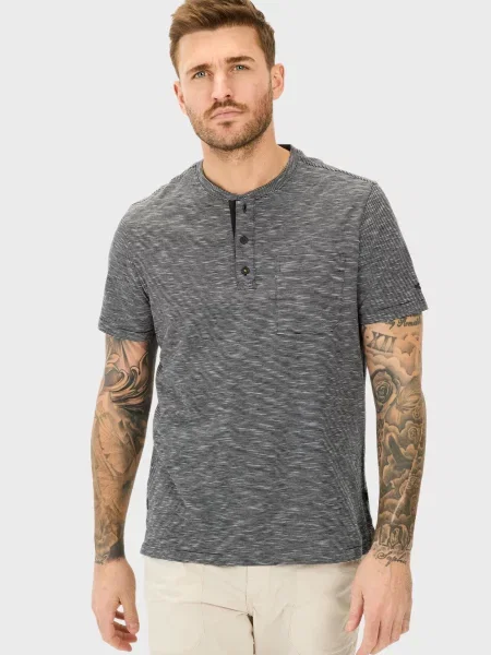 Поло Camel Active в полоску серое