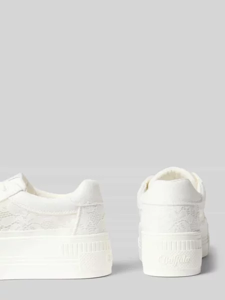 Sneakersy sznurowane Buffalo białe