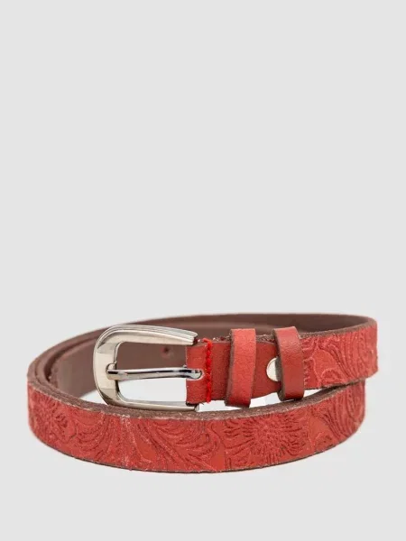 Ремень Ager с ремешками красный