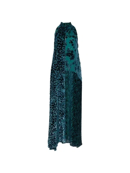 Rochie maxi Pierre-louis Mascia cu imagine albastru