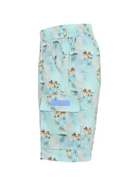 Szorty cargo dziecięce Palm Angels niebieskie