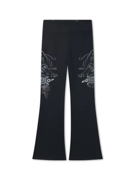 Ed Hardy Παντελόνι μαύρο λευκό